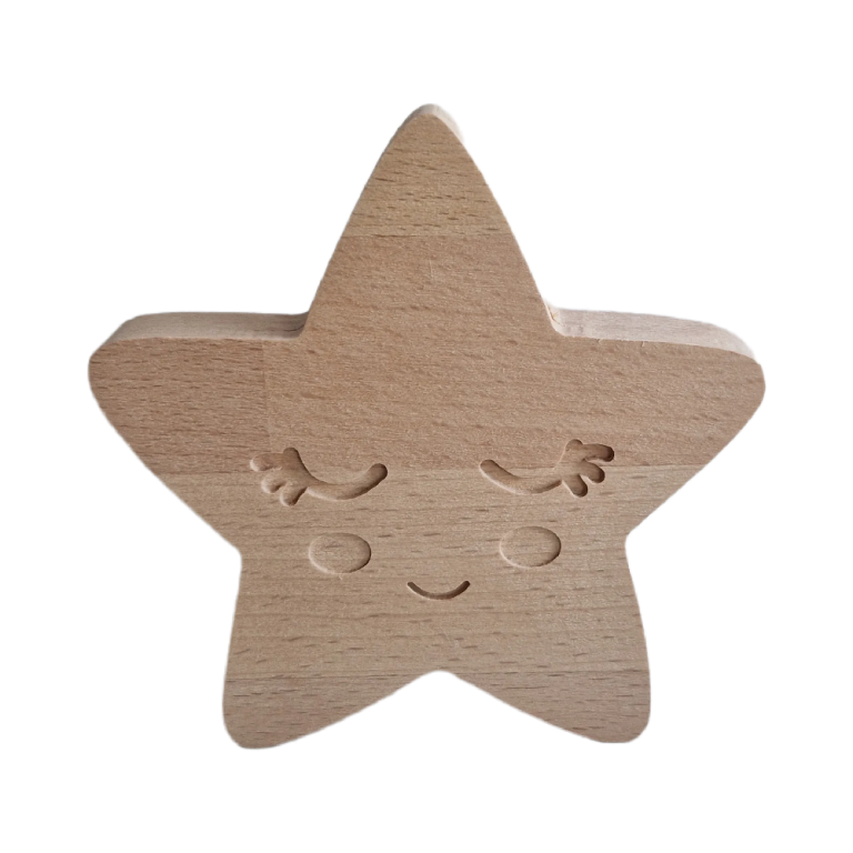 Massief houten ster